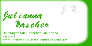 julianna mascher business card